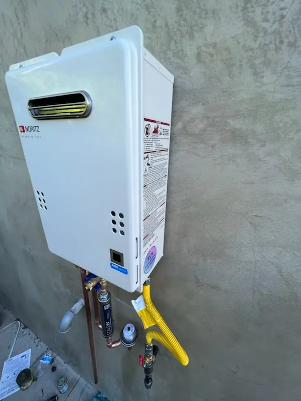 Tankless water heater installation for English homes